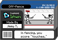 The shelf cover for one of Jimmy T's microgames in WarioWare: D.I.Y.