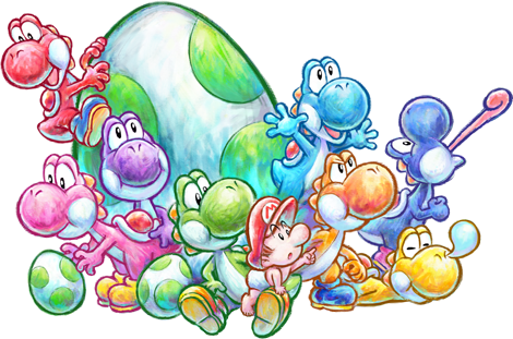 File:Group artwork - Yoshi's New Island.png