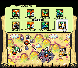 The menu for Mini Battles.
