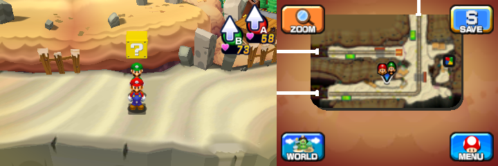 Block 21 in Dozing Sands of Mario & Luigi: Dream Team.