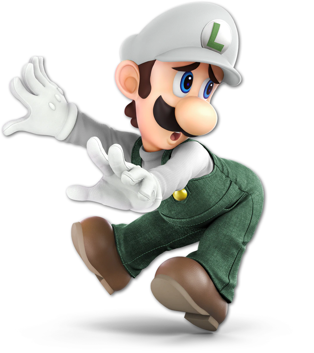 File:Luigi White SSBU.png - Super Mario Wiki, the Mario encyclopedia