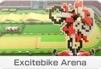 Excitebike Arena icon, from Mario Kart 8.