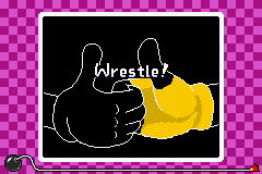 The microgame Thumb Wrestling from WarioWare, Inc.: Mega Microgame$!