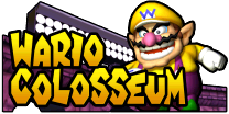The logo for Wario Colosseum, from Mario Kart Double Dash!!.