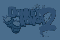 Texture of the logo in Donkey Konga 2'"`UNIQ--nowiki-00000000-QINU`"'s Freestyle Zone options menu.