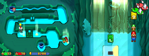 Forty-fourth and forty-fifth blocks in Gritzy Caves of the Mario & Luigi: Partners in Time.
