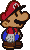 Tired (Danger/Peril) Mario in the game Paper Mario.