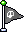 Animation of an unactivated Checkpoint Flag in the Super Mario World style