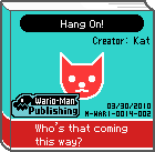 The shelf cover of one of Kat's comics from WarioWare: D.I.Y. Showcase.