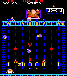Chain Scene from the arcade version of Donkey Kong Jr.