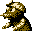 Sprite of Hard Hat from Donkey Kong Land on the Super Game Boy, as it appears in Mad Mole Holes