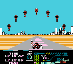 Screenshot of the end of Course-3 from Famicom Grand Prix II: 3D Hot Rally