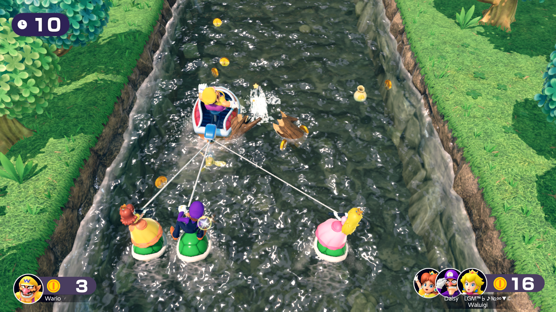 River Raiders Collect coins that travel down the river. Be careful not to hit the floating logs!