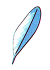 Artwork of a Feather from a Nintendo Power feature about Super Mario Kart.