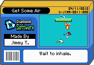 The shelf cover for one of Jimmy T's microgames in WarioWare: D.I.Y.