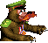 Sprite of Bazooka from Donkey Kong Country 3: Dixie Kong's Double Trouble!