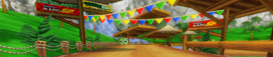 The course banner for DS Yoshi Falls from Mario Kart Wii.