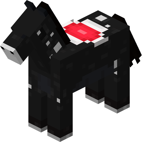 File:Minecraft Mario Mash-Up Horse Black Saddled Render.png