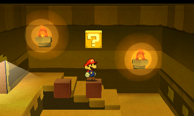 Eighth ? Block in Yoshi Sphinx of Paper Mario: Sticker Star.