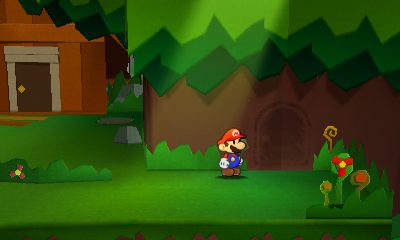 Only paperization spot in Jungle Rapids of Paper Mario: Sticker Star.