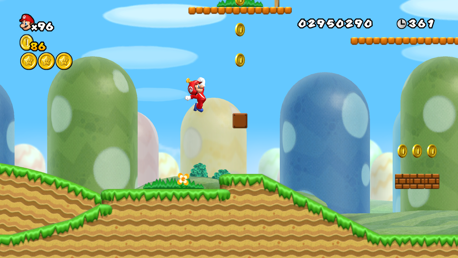 File:NSMBW World 1-1 Screenshot.png - Super Mario Wiki, the Mario ...