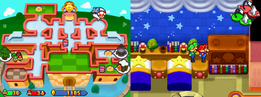 Location of the first 2 beanholes in Princess Peach's Castle