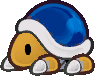 Sprite of a Buzzy Beetle from Super Paper Mario.