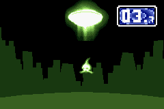 WarioWare: Twisted! game screenshot: A screenshot of the microgame Alien Abduction