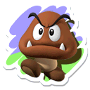 Sticker of a Goomba from Mario & Sonic at the London 2012 Olympic Games