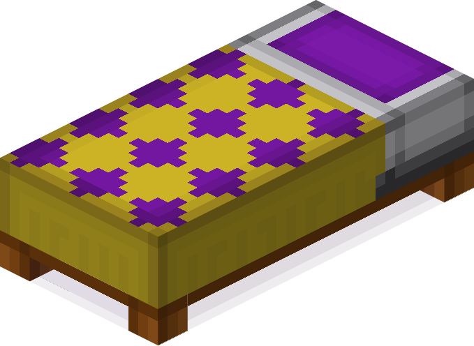 File:Minecraft Mario Mash-Up Bed Purple Render.png