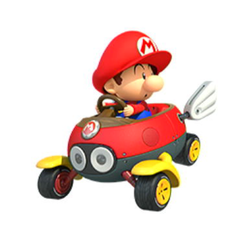 File:NSO MK8D May 2022 Week 3 - Character - Baby Mario in Biddybuggy.png
