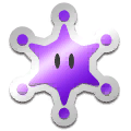 A purple Big Paint Star goal