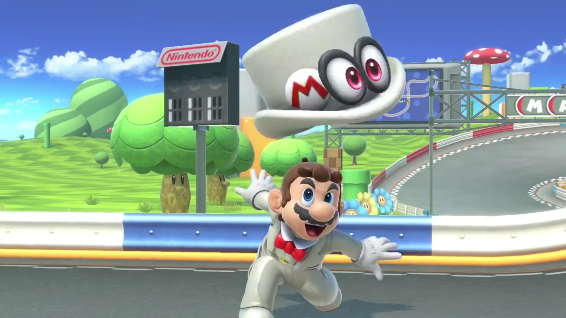 Cappy as Mario's Top Hat
