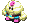 Battle idle animation of Mallow Clone from Super Mario RPG: Legend of the Seven Stars