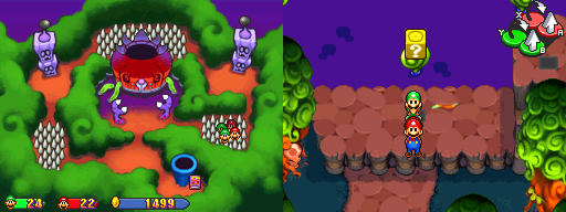 Seventeenth block in Toadwood Forest of the Mario & Luigi: Partners in Time.