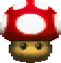 Sprite of a Mushroom from Super Mario 64 DS