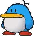Sprite of a penguin from Paper Mario: The Thousand-Year Door.