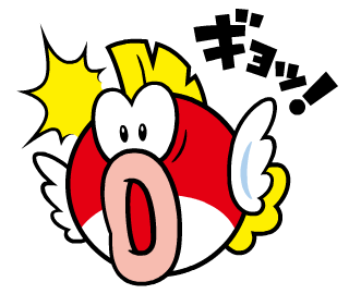 File:Surprised Cheep-Cheep - Super Mario Sticker.gif