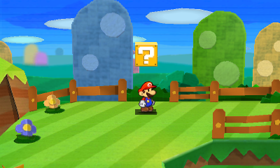 Last ? Block in Warm Fuzzy Plains of Paper Mario: Sticker Star.