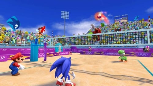 Mario e Sonic em game das Olimpíadas de 2012