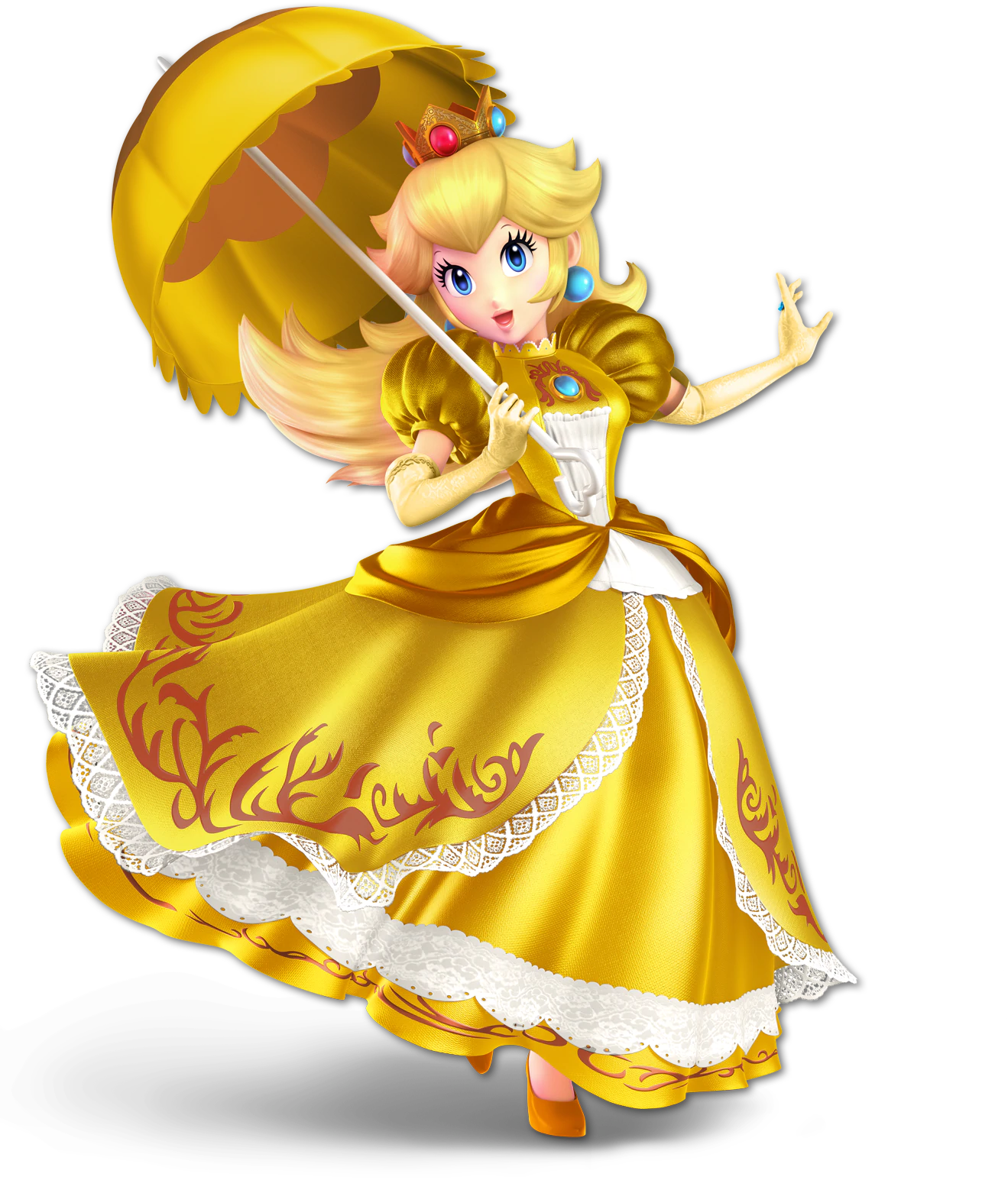 File:Peach Yellow SSBU.png - Super Mario Wiki, the Mario encyclopedia