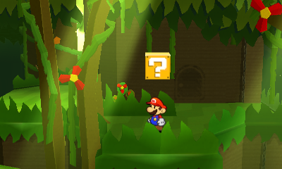 Last ? Block in Shy Guy Jungle of Paper Mario: Sticker Star.