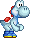 Image of a White Yoshi, from Yoshi Touch & Go.