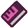 Sprite of a purple Card Key in Paper Mario: The Thousand-Year Door.