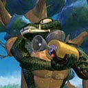 A Kritter weilding a Klap-Blaster on the Donkey Kong Country television series.
