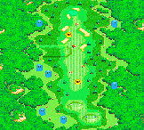 Hole 1 of the Star Marion Course from Mario Golf: Advance Tour
