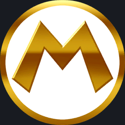 File:MKAGPDX Gold Mario Emblem.png
