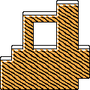 Ground (block) in Super Mario Maker 2 - Super Mario Bros. 3 game style, Snow theme.