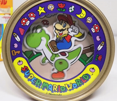 The Super Mario World "music can" while playing music