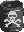 Graphic of a black drum on the sprite layer in Elevator Antics, Misty Mine, and Necky Nutmare from Donkey Kong Country for Game Boy Color